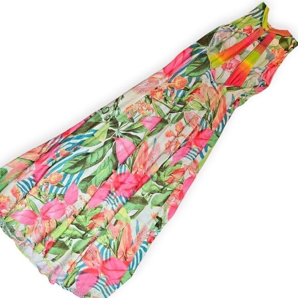 Farm Rio Tropical Flower Maxi Dress Small - Picture 8 of 12